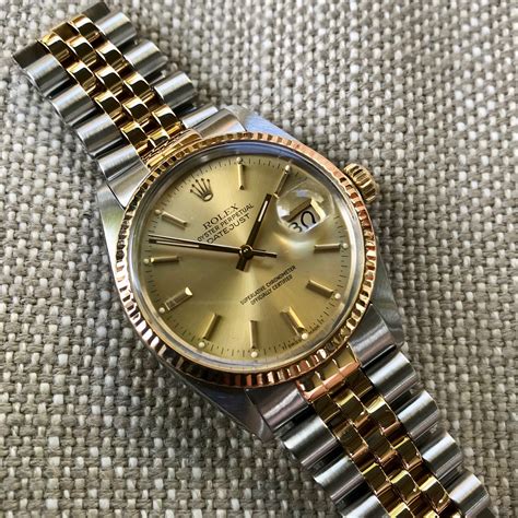 rolex classic 2 tone|two tone rolex date just.